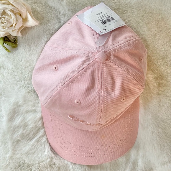 New with tags COACH HAT PINK w/embroidered COACH ( logo) adjustable back #coach - Picture 7 of 14